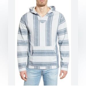 NEW Faherty Baja Beach Striped Terry Hoodie Size Small